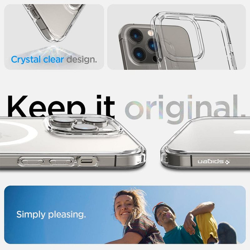 کاور اسپیگن مدل Crystal Hybrid Mag مناسب برای گوشی موبایل اپل iPhone 14 Pro Max