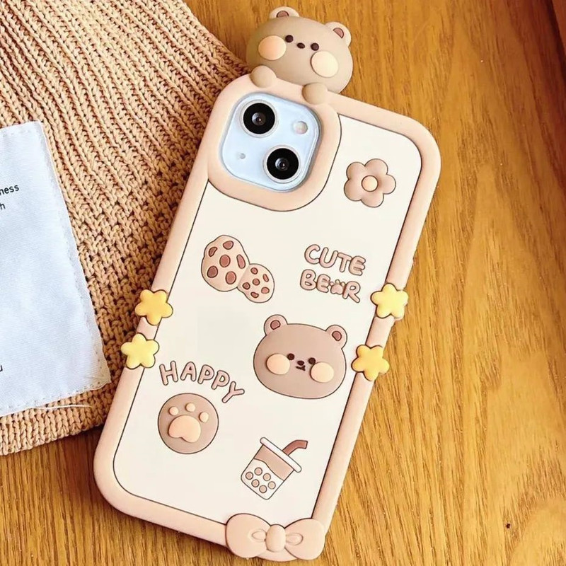کاور طرح CUTE BEAR مناسب برای گوشی موبایل اپل IPHONE 13 PRO MAX