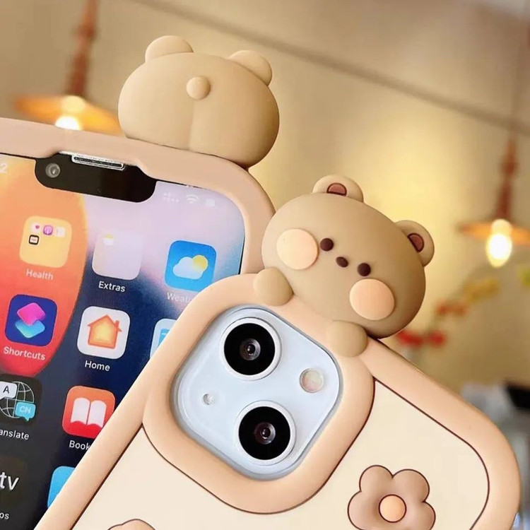 کاور طرح CUTE BEAR مناسب برای گوشی موبایل اپل IPHONE 13 PRO MAX