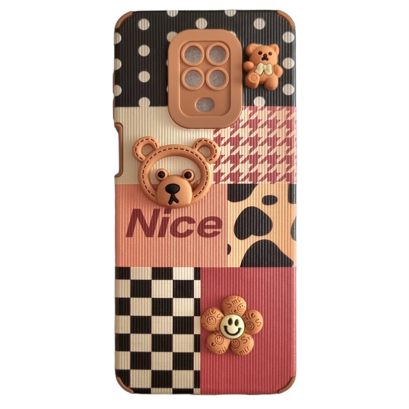 کاور طرح تدی خرسی مدل nice مناسب برای گوشی موبایل شیائومی Redmi Note 9S / Note 9 pro / Note 10 lite