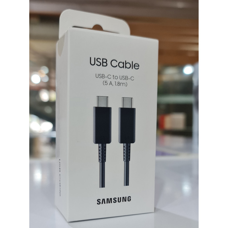 کابل تبدیل USB-C به USB-C سامسونگ مدل 1.8 متری - 5 آمپر