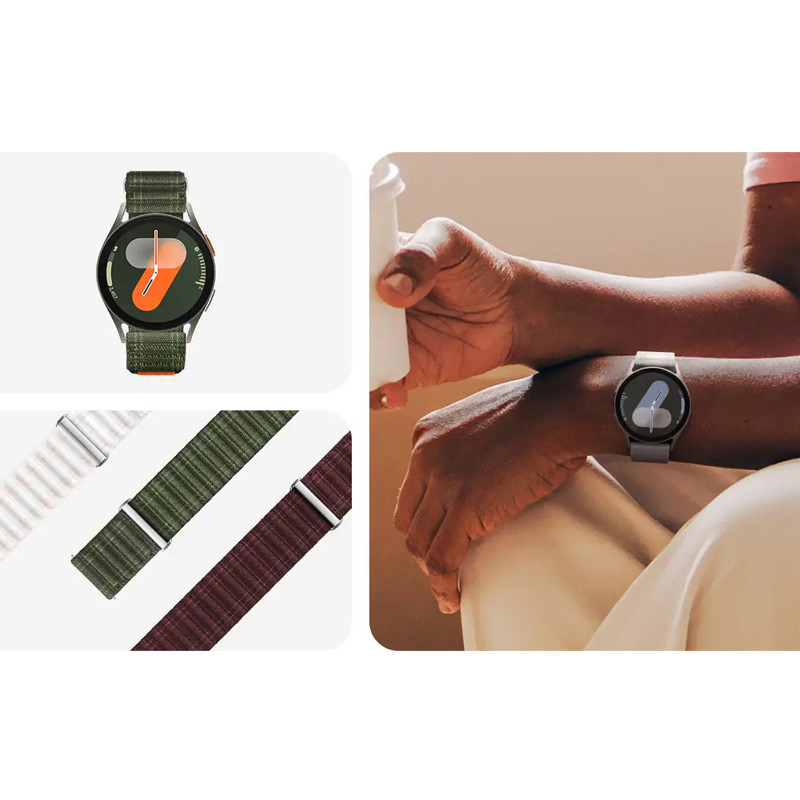 بند سامسونگ مدل One Click Fabric Band ET-SVL30 مناسب برای ساعت هوشمند سامسونگ Galaxy Watch 4 /Galaxy Watch 5 / Galaxy Watch 5 Pro / Galaxy Watch 6 / Galaxy Watch 6 Classic / Galaxy Watch 7