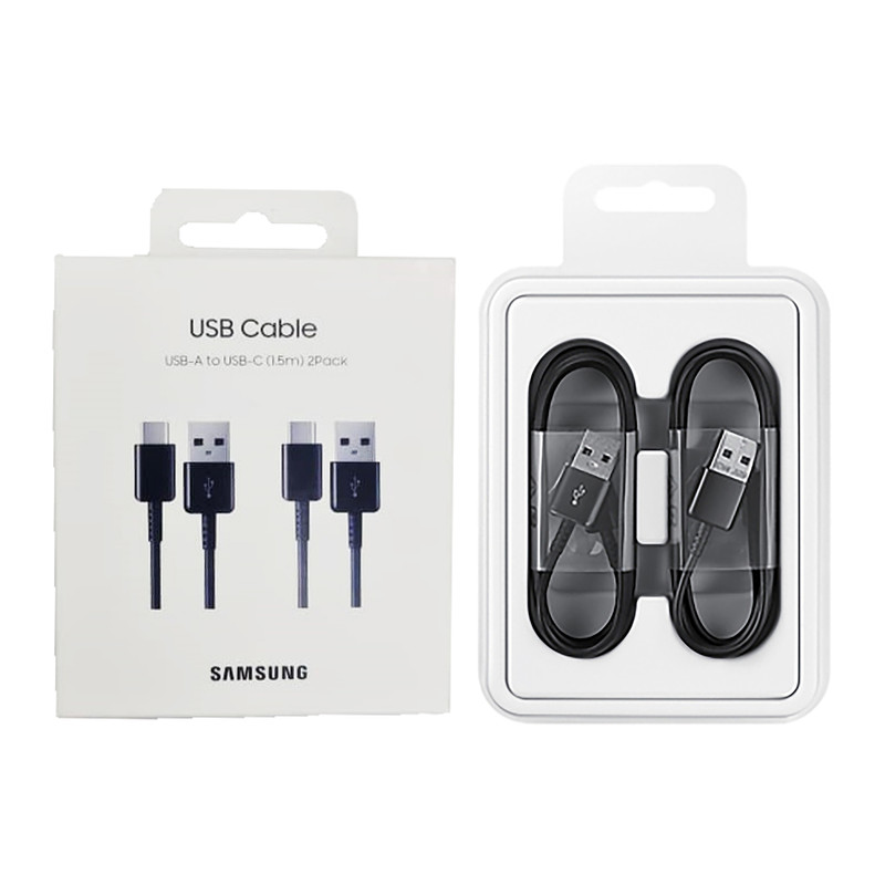 کابل تبدیل USB به USB-C سامسونگ مدل EP-DG930 طول 1.5 متر بسته 2 عددی
