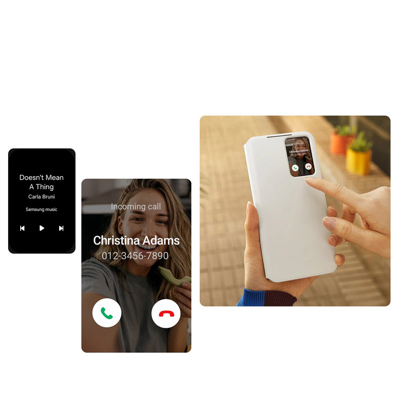 کیف کلاسوری سامسونگ مدل Smart View Wallet EF-ZS921 مناسب برای گوشی موبایل سامسونگ Galaxy S24
