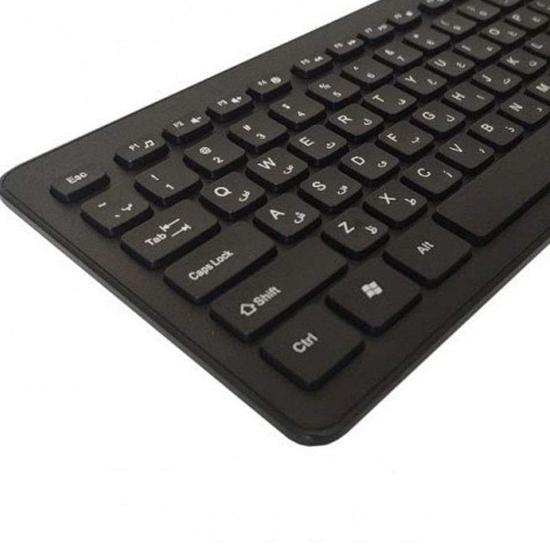 کیبورد و ماوس بی سیم تسکو مدل TKM 7011WN سوئیچ ممبران، Full-Size