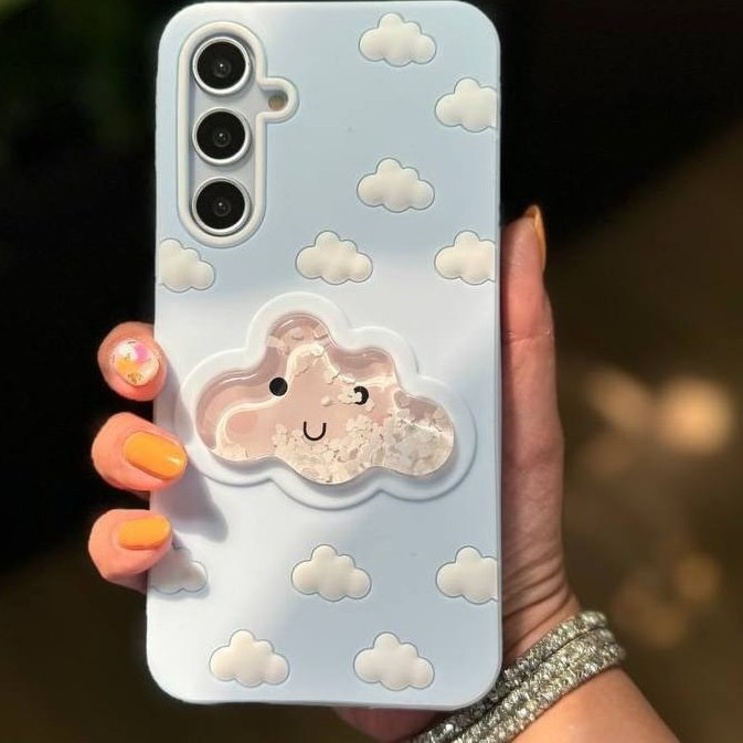 کاور مدل ابری سیلیکونی مناسب برای گوشی موبایل سامسونگ Galaxy A25