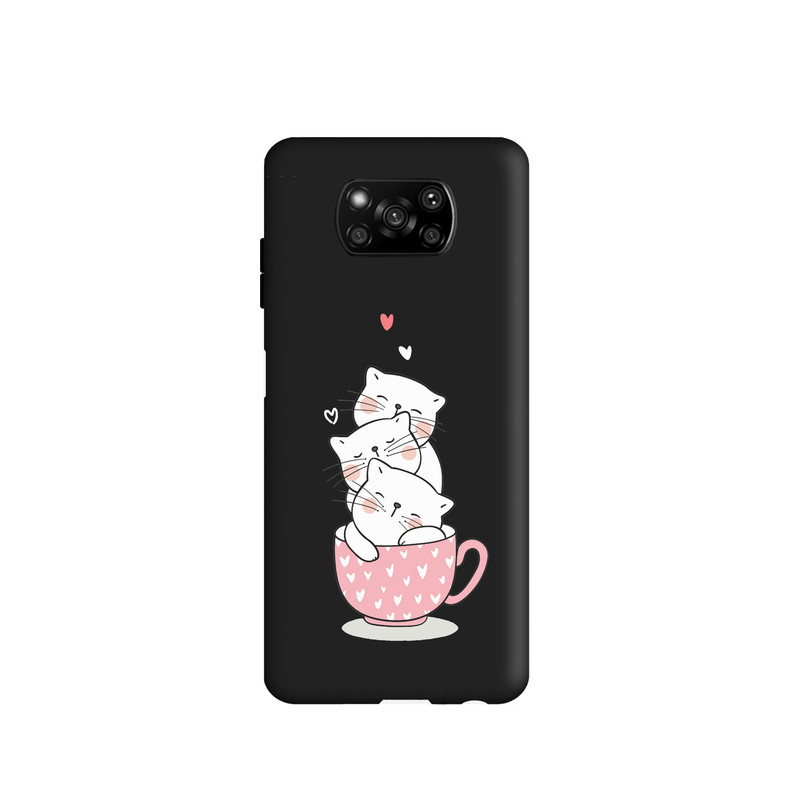 کاور طرح گربه دخترانه کد 308 مناسب برای گوشی موبایل شیائومی Poco X3 NFC / Poco X3 Pro