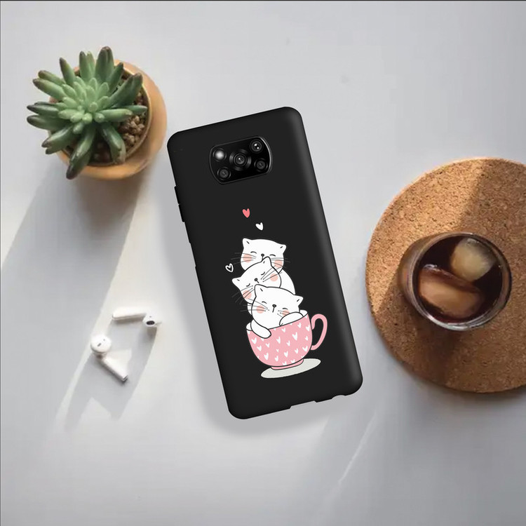 کاور طرح گربه دخترانه کد 308 مناسب برای گوشی موبایل شیائومی Poco X3 NFC / Poco X3 Pro