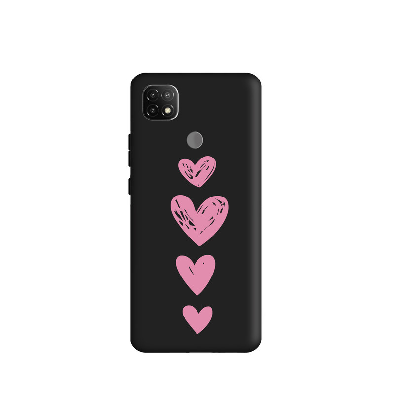 کاور طرح قلب صورتی کد s3200 مناسب برای گوشی موبایل شیائومی Redmi 9C