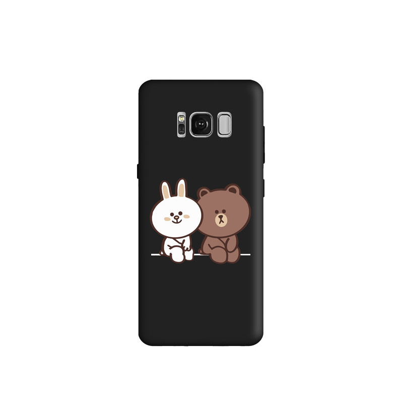 کاور طرح خرس و خرگوش لاین کد s2165 مناسب برای گوشی موبایل سامسونگ Galaxy S8 Plus