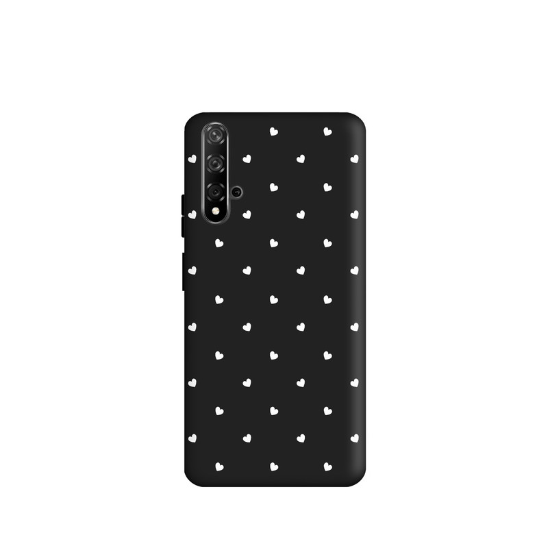 کاور طرح قلب سفید کد u1579 مناسب برای گوشی موبایل هوآوی Nova 5T