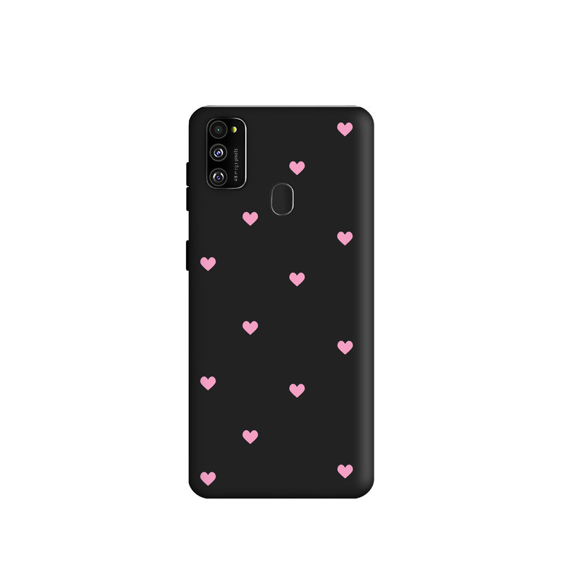 کاور طرح قلب صورتی کد y3717 مناسب برای گوشی موبایل سامسونگ Galaxy M30s / m21