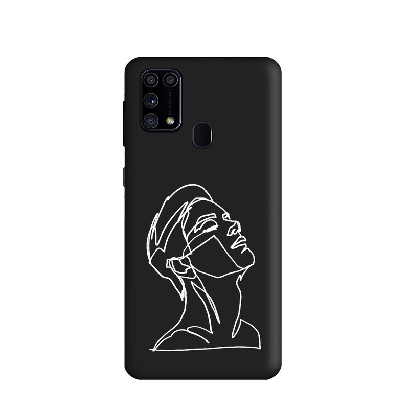 کاور طرح چهره مینیمال پسرانه کد y3768 مناسب برای گوشی موبایل سامسونگ Galaxy M31