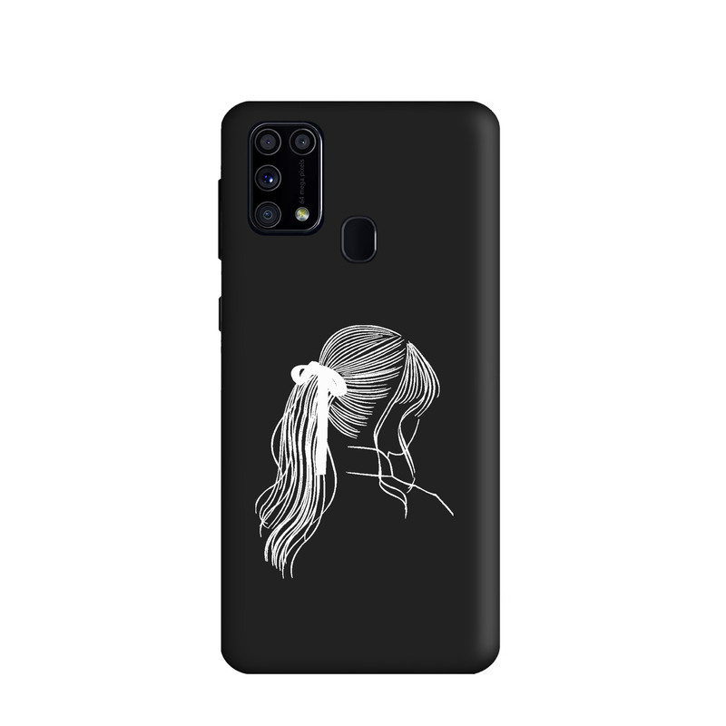 کاور طرح دخترانه مینیمال کد y3796 مناسب برای گوشی موبایل سامسونگ Galaxy M31