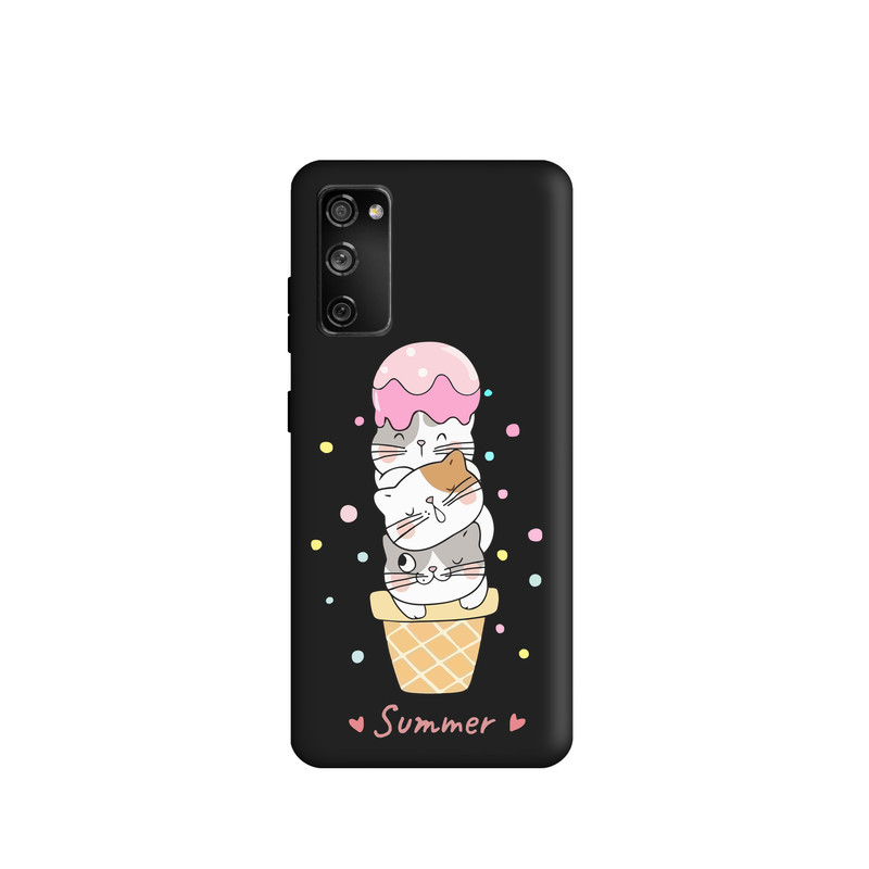 کاور طرح بستنی گربه ای کد s2095 مناسب برای گوشی موبایل سامسونگ Galaxy S20 FE
