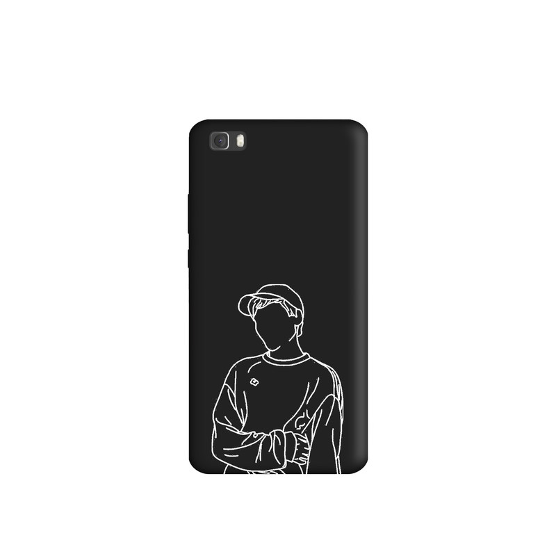 کاور طرح مینیمال پسرانه کد u1706 مناسب برای گوشی موبایل هوآوی P8 Lite