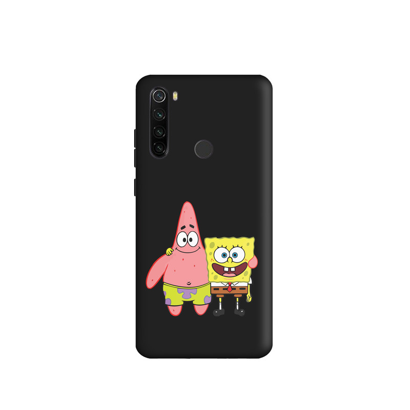 کاور طرح پاتریک و باب اسفنجی کد s2966 مناسب برای گوشی موبایل شیائومی Redmi Note 8T