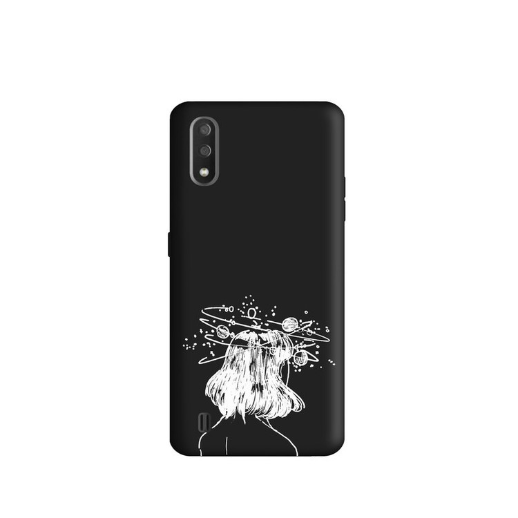 کاور طرح دخترانه مینیمال کد y040 مناسب برای گوشی موبایل سامسونگ Galaxy A01