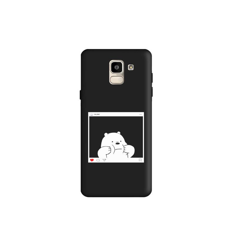 کاور طرح خرس کله فندقی کد y6713 مناسب برای گوشی موبایل سامسونگ Galaxy A6 2018