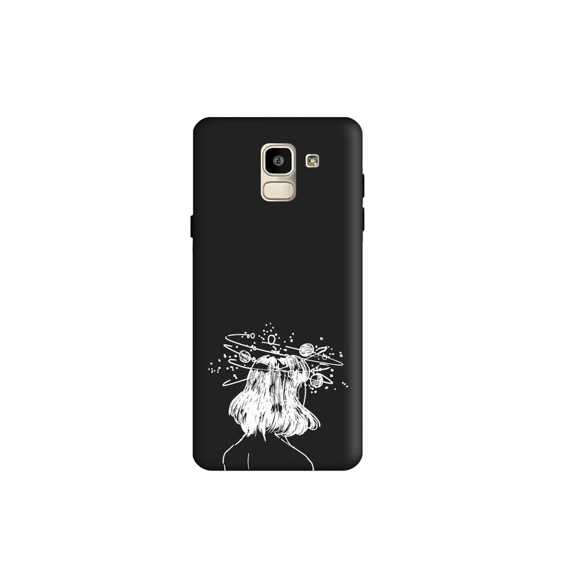 کاور طرح دخترانه مینیمال کد y6727 مناسب برای گوشی موبایل سامسونگ Galaxy A6 2018