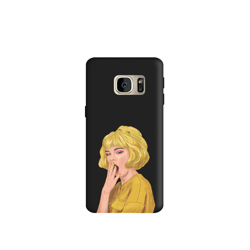 کاور طرح دختر خوابالو کد y5605 مناسب برای گوشی موبایل سامسونگ Galaxy S7