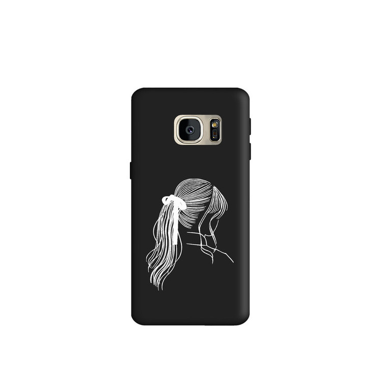 کاور طرح دخترانه مینیمال کد y5618 مناسب برای گوشی موبایل سامسونگ Galaxy S7