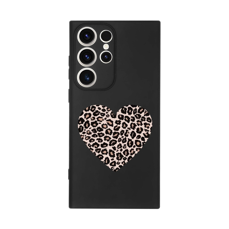 کاور طرح قلب پلنگی کد s4297 مناسب برای گوشی موبایل سامسونگ Galaxy S23 Ultra