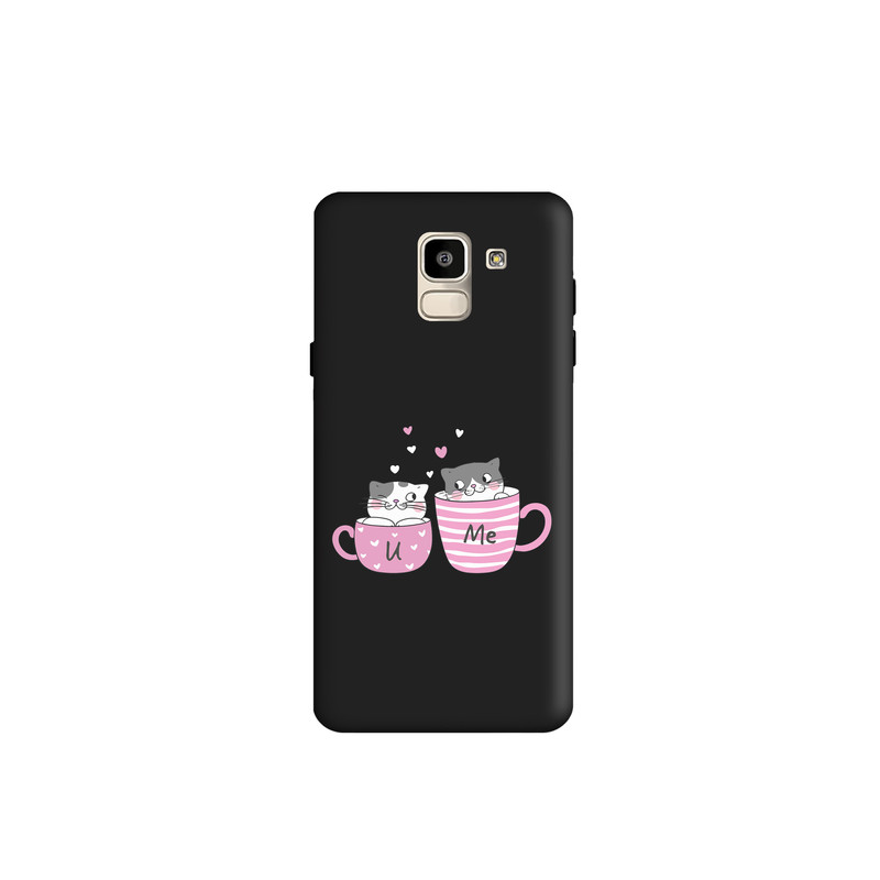 کاور طرح گربه فنجون کد s2391 مناسب برای گوشی موبایل سامسونگ Galaxy A6 2018