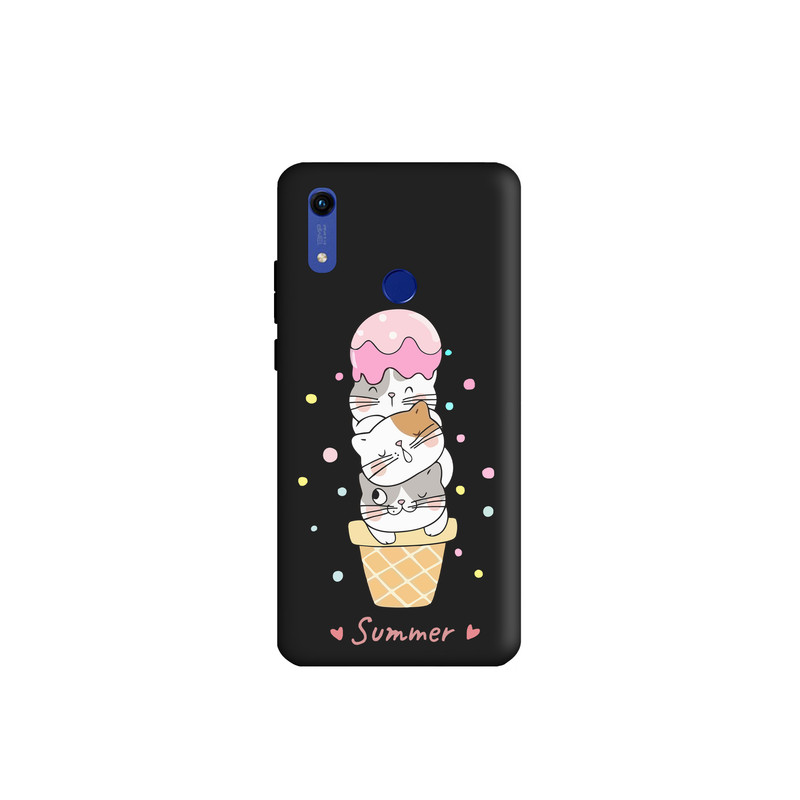 کاور طرح بستنی گربه ای کد s2401 مناسب برای گوشی موبایل هوآوی آنرY6 Prime 2019 / Y6 2019 / Y6S / 8A