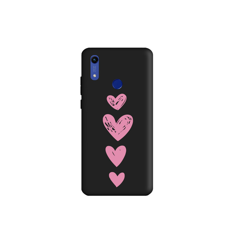 کاور طرح قلب صورتی کد s2437 مناسب برای گوشی موبایل هوآوی آنر Y6 Prime 2019 / Y6 2019 / Y6S / 8A