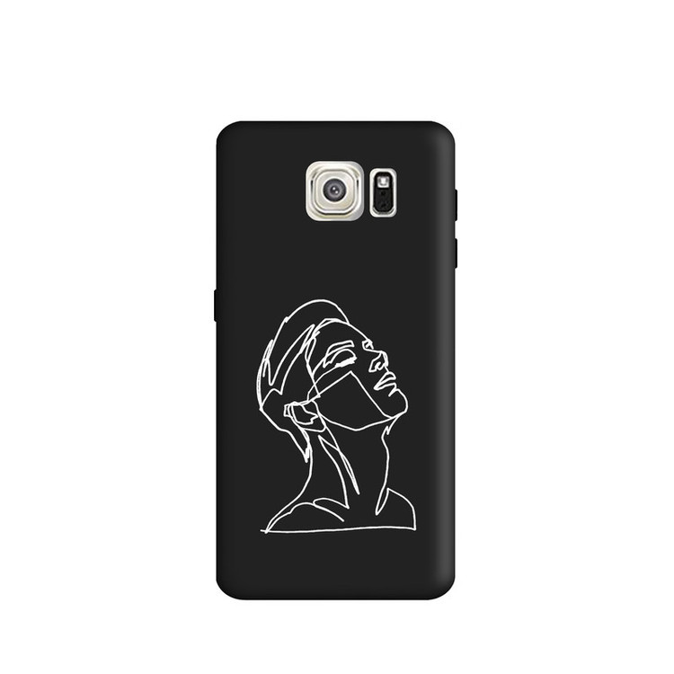 کاور طرح چهره مینیمال پسرانه کد y5388 مناسب برای گوشی موبایل سامسونگ Galaxy S6