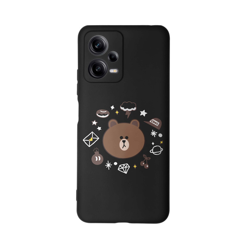 کاور طرح خرس لاین مینیمال کد s6020 مناسب برای گوشی موبایل شیائومی Redmi Note 12 Pro 5G