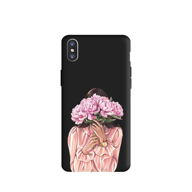 کاور طرح دخترانه گل کد u4252 مناسب برای گوشی موبایل اپل iphone X/ Xs