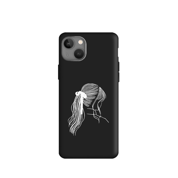 کاور طرح دخترانه مینیمال کد u4757 مناسب برای گوشی موبایل اپل iPhone 13