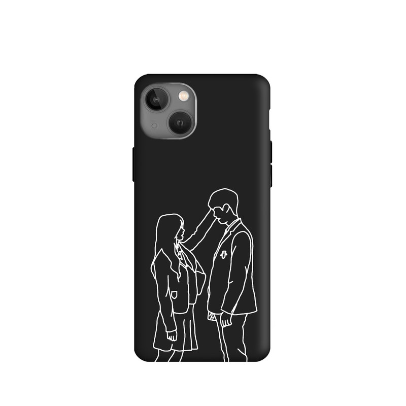 کاور طرح عاشقانه مینیمال کد u4766 مناسب برای گوشی موبایل اپل iPhone 13