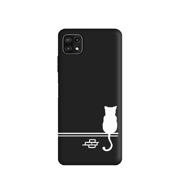کاور طرح گربه مینیمال کد u2789 مناسب برای گوشی موبایل سامسونگ Galaxy A22 5G