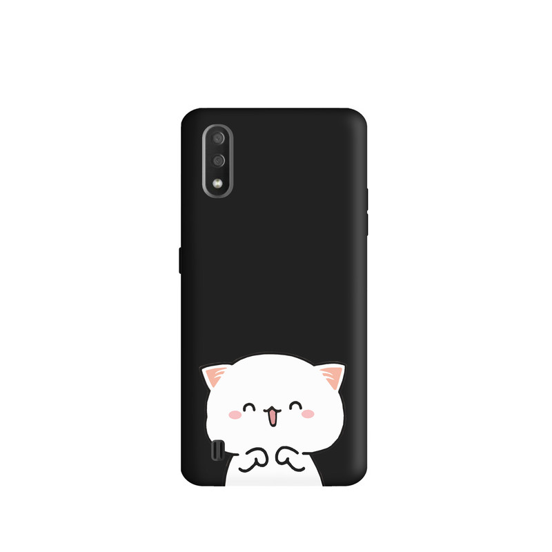 کاور طرح گربه دخترانه کد y077 مناسب برای گوشی موبایل سامسونگ Galaxy A01