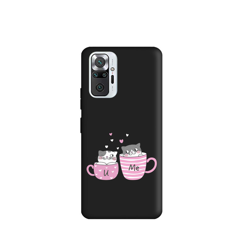 کاور قاب گارد طرح گربه فنجون کد s6420 مناسب برای گوشی موبایل شیائومی Redmi Note 10 Pro Max