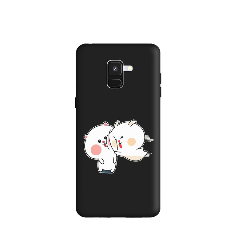 کاور طرح عاشقانه خرگوش کد y970 مناسب برای گوشی موبایل سامسونگ Galaxy A8 2018