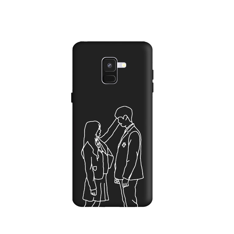 کاور طرح عاشقانه مینیمال کد y1017 مناسب برای گوشی موبایل سامسونگ Galaxy A8 2018