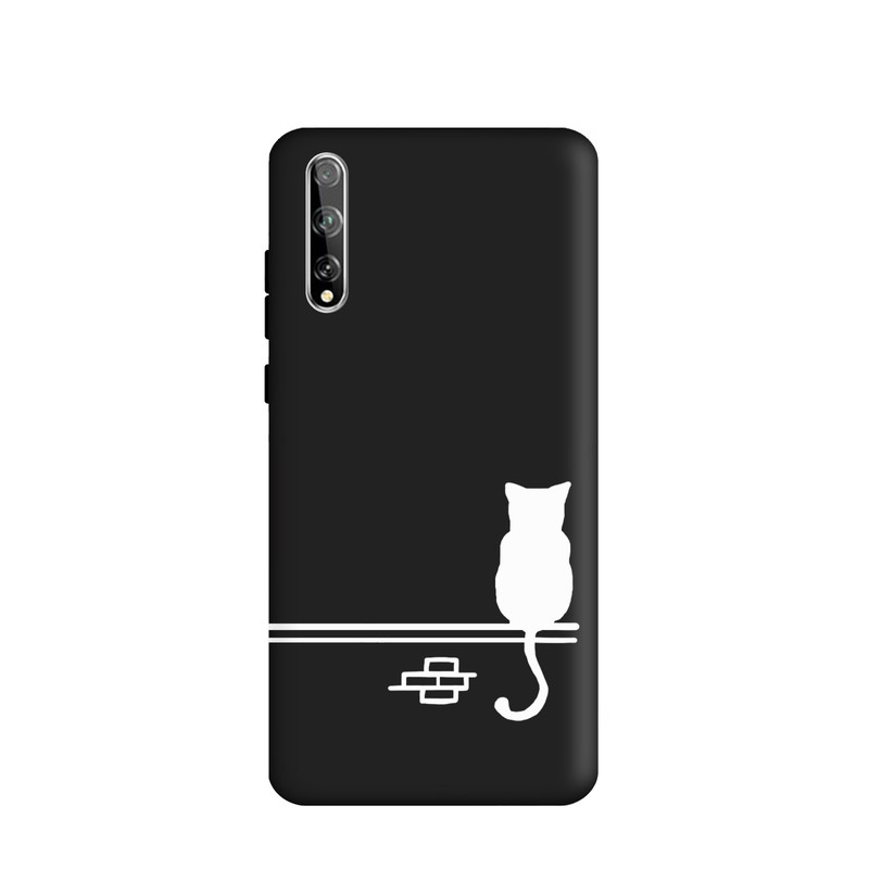 کاور طرح گربه مینیمال کد u3289 مناسب برای گوشی موبایل هوآوی Y8p 2020