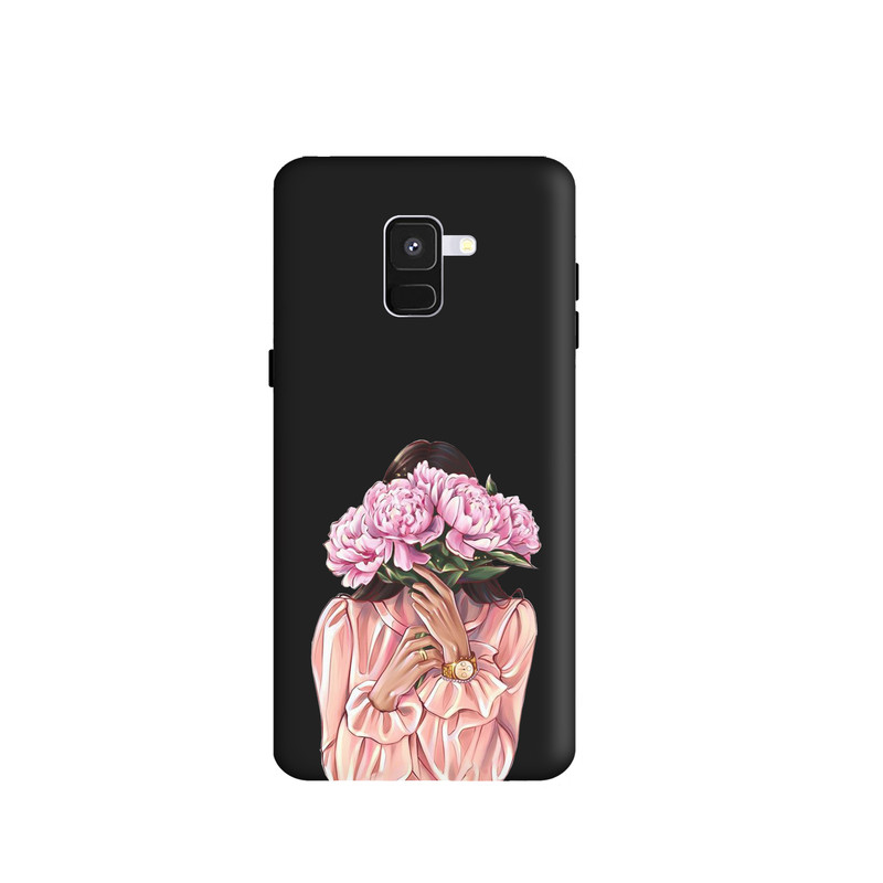 کاور طرح دخترانه گل کد y956 مناسب برای گوشی موبایل سامسونگ Galaxy A8 2018