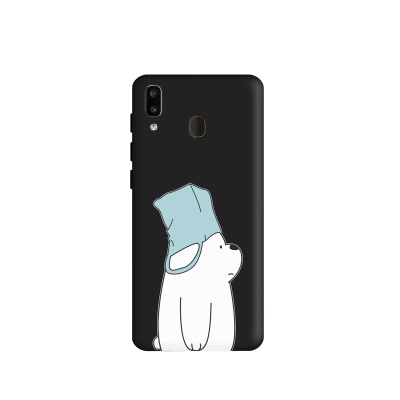 کاور طرح خرس کله فندقی کد s684 مناسب برای گوشی موبایل سامسونگ Galaxy M20