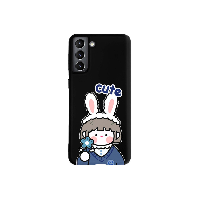 کاور طرح دختر خرگوشی کد s4555 مناسب برای گوشی موبایل سامسونگ Galaxy S21 Plus
