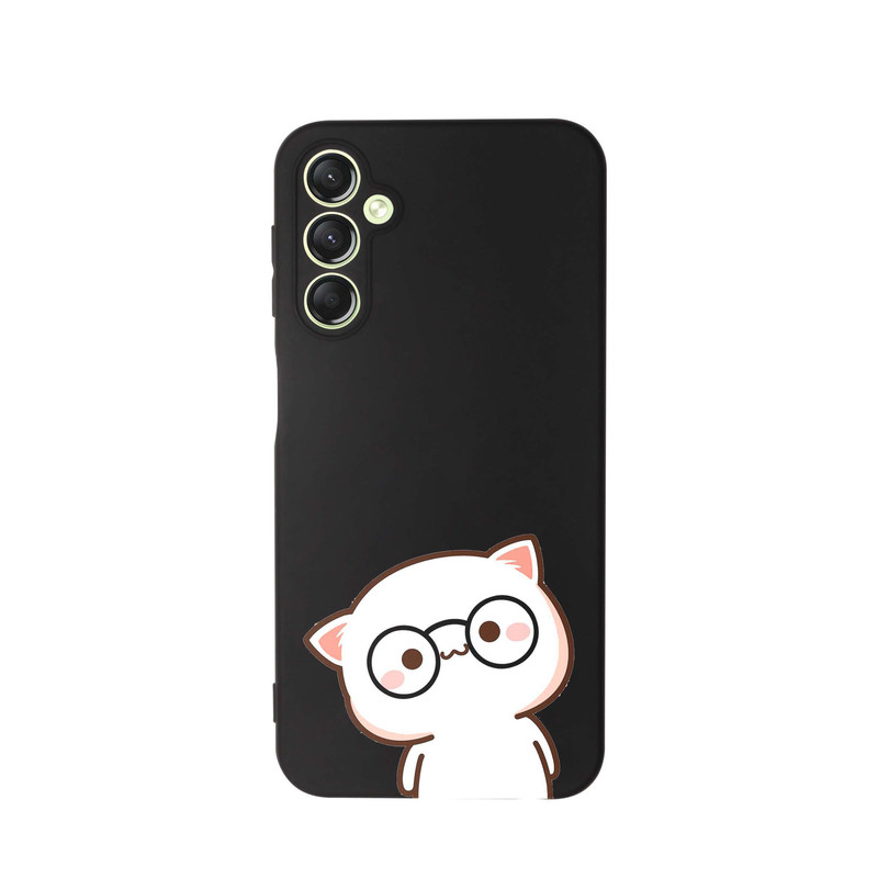 کاور قاب گارد طرح گربه فانتزی دخترانه کد s12442 مناسب برای گوشی موبایل سامسونگ Galaxy A55