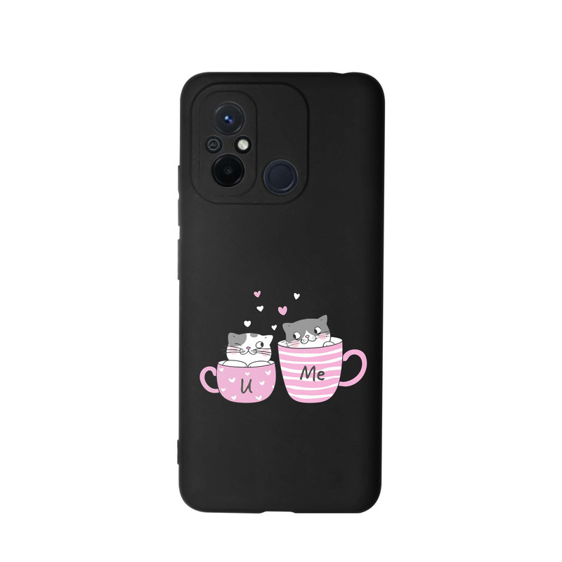 کاور قاب گارد طرح گربه فنجون کد s6602 مناسب برای گوشی موبایل شیائومی Redmi 12C