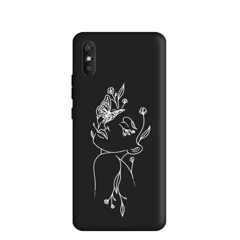 کاور طرح مینیمال دخترانه کد y8799 مناسب برای گوشی موبایل شیائومی Redmi 9A