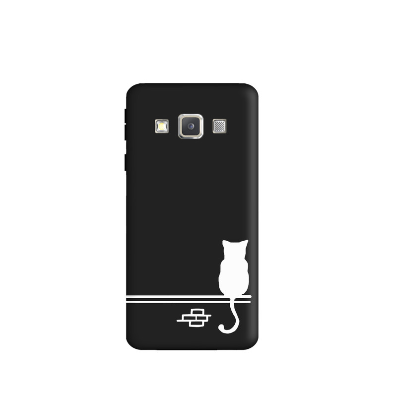 کاور طرح گربه مینیمال کد y588 مناسب برای گوشی موبایل سامسونگ Galaxy A3 2015 / A300