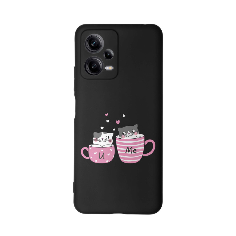 کاور طرح گربه فنجون کد s5993 مناسب برای گوشی موبایل شیائومی Redmi Note 12 Pro Plus 5G