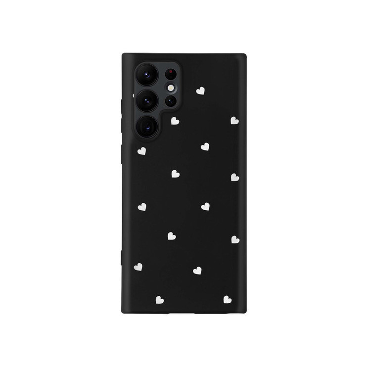 کاور طرح قلب سفید کد s4368 مناسب برای گوشی موبایل سامسونگ Galaxy S22 Ultra